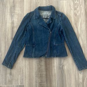 Girls Gap Denim Jacket with peplum- size XL